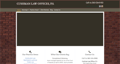 Desktop Screenshot of cushmanlaw.com